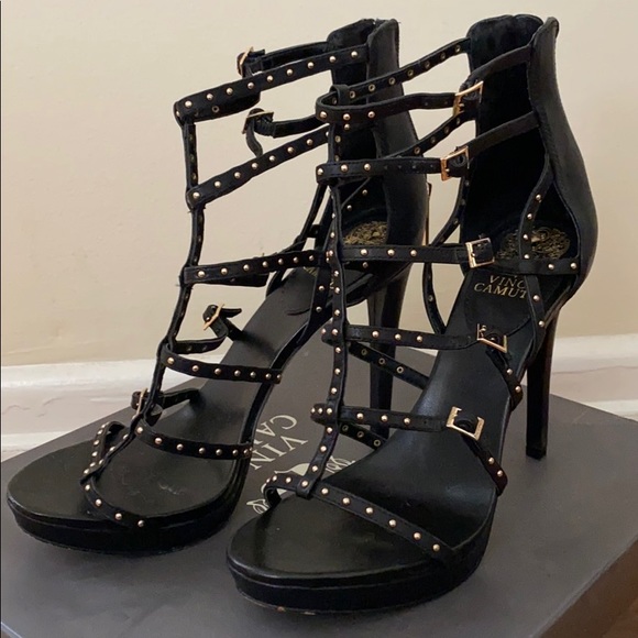 VINCE CAMUTO, Revelli Studded Gladiator Heels - Picture 4 of 8